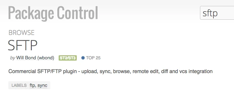 SFTP – Upload FTP ที่ง่ายที่สุดใน Sublime Text
