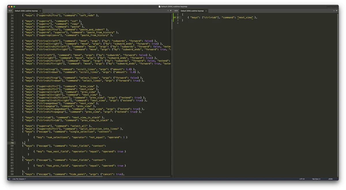 Sublime Text วิธีการทำให้ Ctrl+Tab ขยับเรียงตามการเปิดไฟล์
