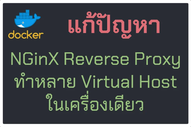 วิธี nginx reverse proxy แบบหลายเว็บในเครื่องเดียว โดยใช้การกำหนด Virtual Host ได้